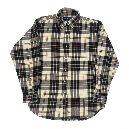 Blaire Ralph Lauren Checked Flannel Shirt - Medium Red Cotton