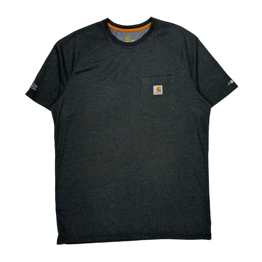 Vintage Carhartt Tall T-Shirt - Large Grey Cotton