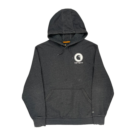 Carhartt Hoodie - Large Grey Cotton Blend
