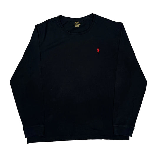 Polo By Ralph Lauren Long Sleeve T-Shirt - XL Black Cotton