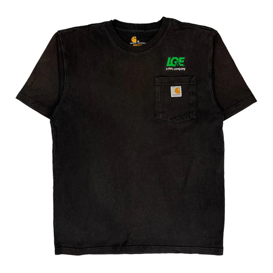 Carhartt T-Shirt - Medium Black Cotton