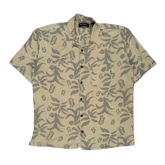 Brandini Hawaiian Shirt - 2XL Beige Silk