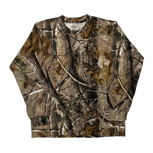 Realtree Camo Long Sleeve T-Shirt - XL Camo Cotton