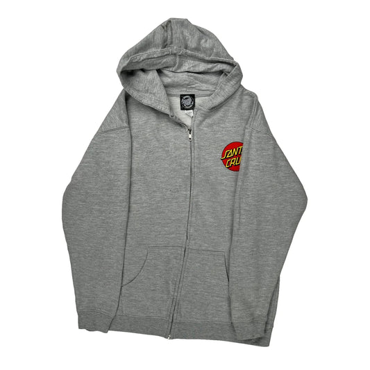 Skateboarding Santa Cruz Hoodie - XL Grey Cotton Blend