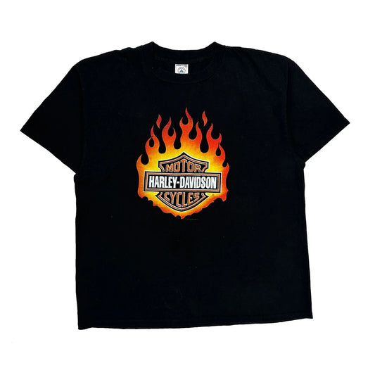 Vintage Delta Graphic T-Shirt - XL Black Cotton