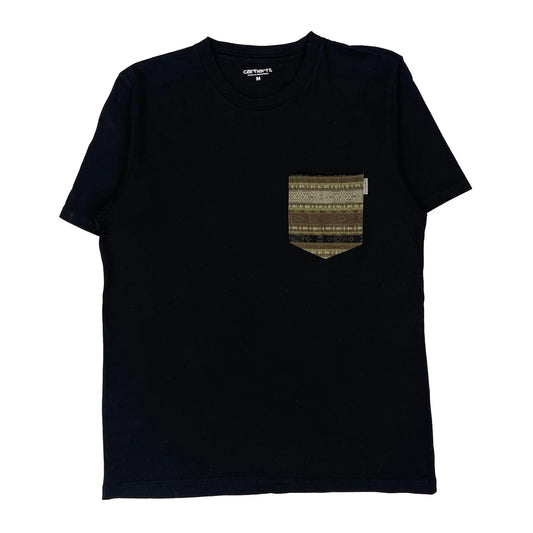Vintage Carhartt T-Shirt - Medium Black Cotton