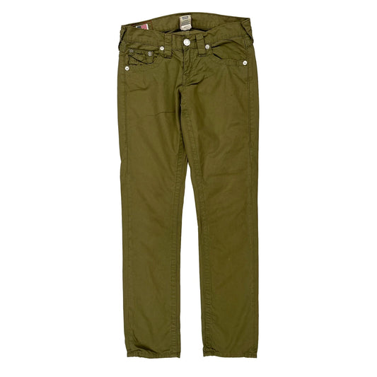 True Religion Jeans - 30W UK 8 Green Cotton