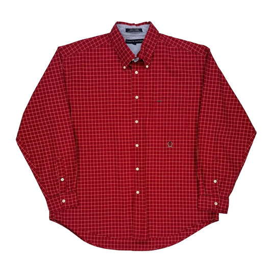 Tommy Hilfiger Checked Shirt - XL Red Cotton