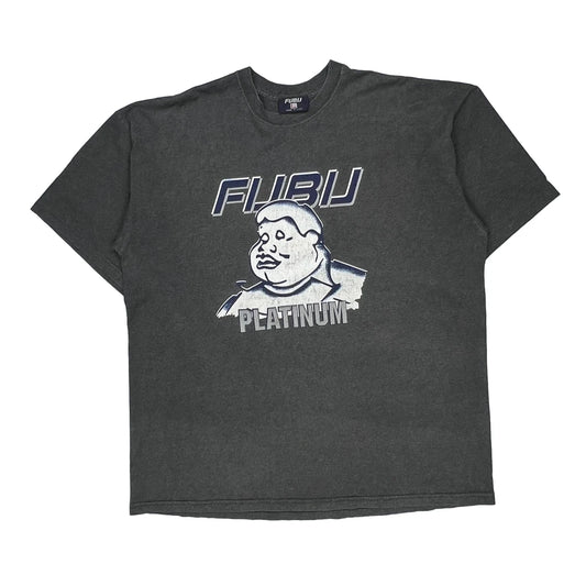 Platinum Fubu Graphic T-Shirt - 3XL Grey Cotton