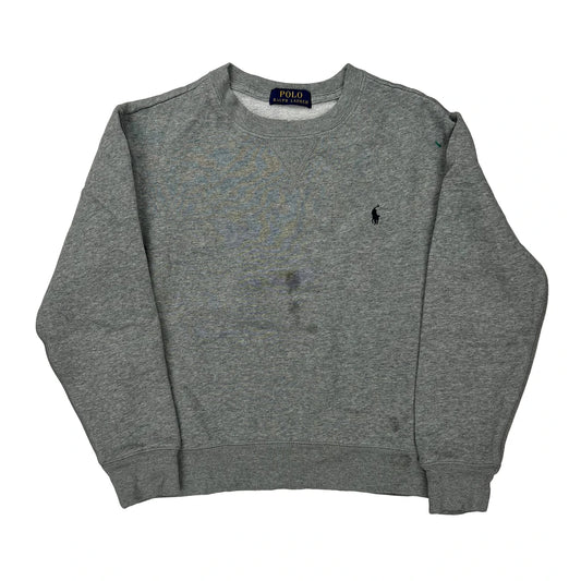 Age 6-7 Polo By Ralph Lauren Sweatshirt - Small Grey Cotton
