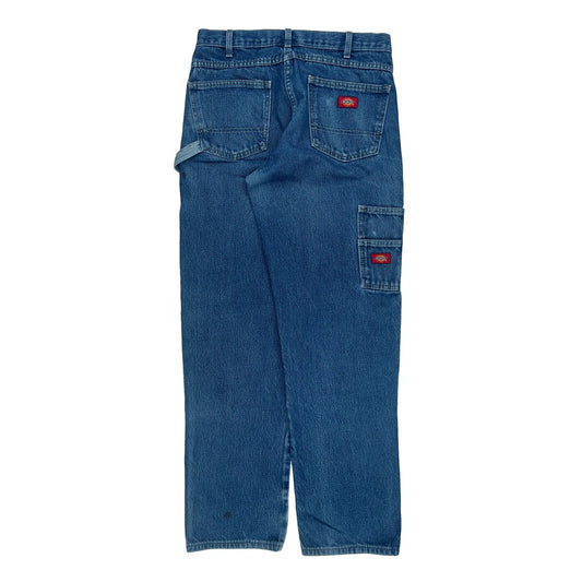 Dickies Double Knee Carpenter Jeans - 32W 33L Blue Cotton