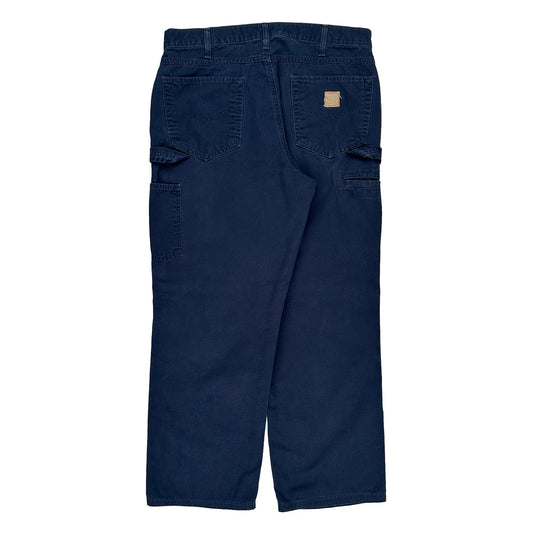 Carhartt Carpenter Trousers - 34W 29L Navy Cotton