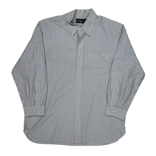 Ralph Lauren Checked Shirt - XL Blue Cotton