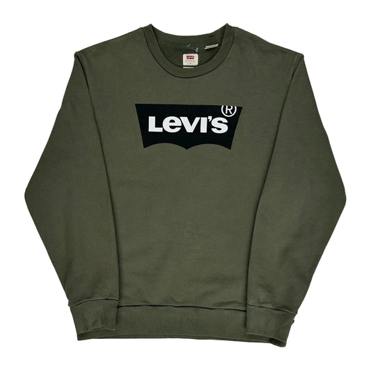 Vintage Levis Sweatshirt - Small Green Cotton
