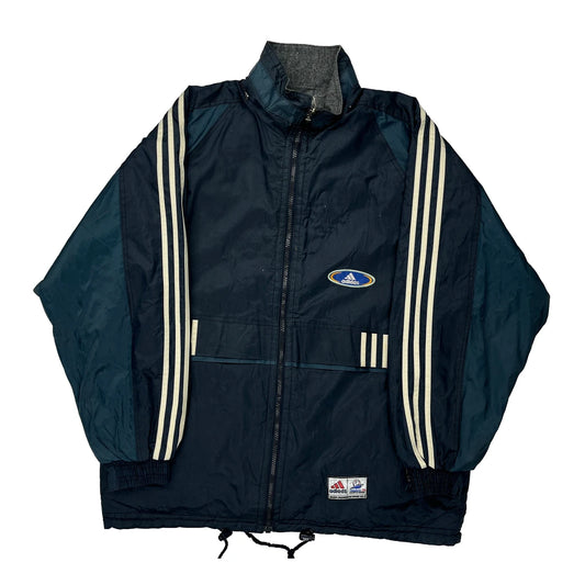 Adidas Spellout Track Jacket - Medium White Polyester