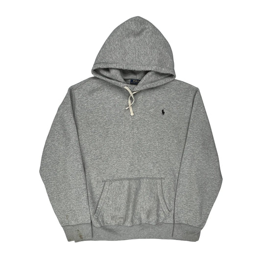 Polo By Ralph Lauren Hoodie - XL Grey Cotton Blend