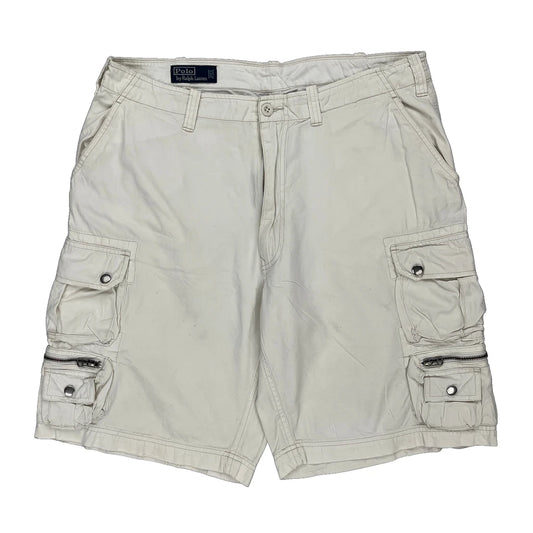 Polo By Ralph Lauren Cargo Shorts - 36W 10L Beige Cotton