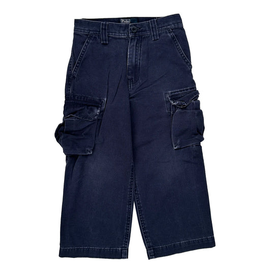Age 4 Polo By Ralph Lauren Cargo Trousers - X-Smallw 10L Navy Cotton