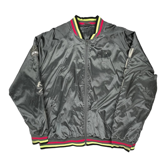 Lebron James Witness Nike Bomber Jacket - 2XL Grey Polyester