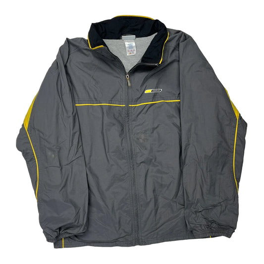 Reebok Windbreaker - XL Grey Nylon