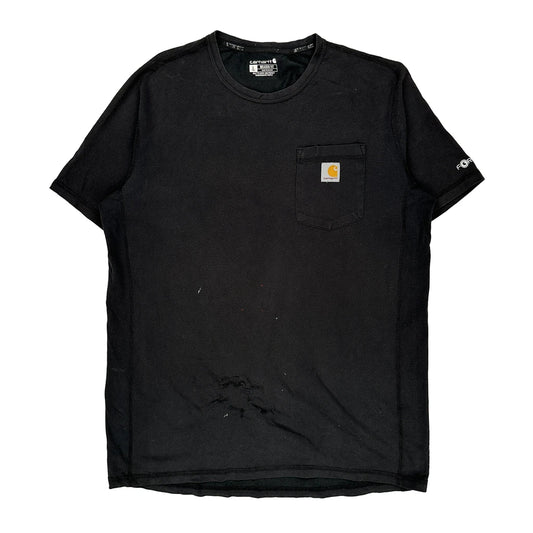 Carhartt T-Shirt - Large Black Cotton