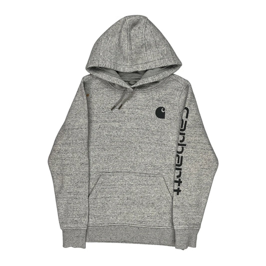 Carhartt Hoodie - Small Grey Cotton Blend