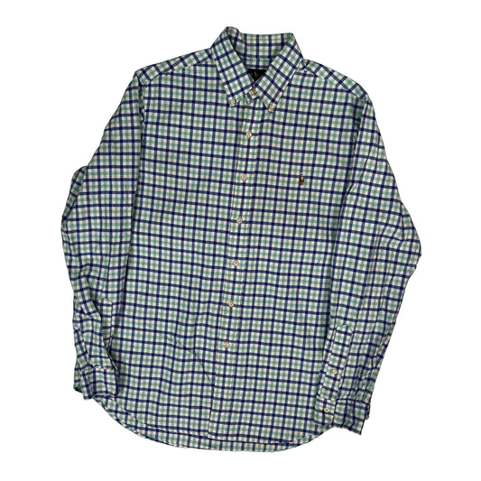 Ralph Lauren Checked Shirt - Large Green Cotton