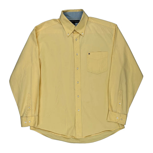 Tommy Hilfiger Shirt - Large Yellow Cotton