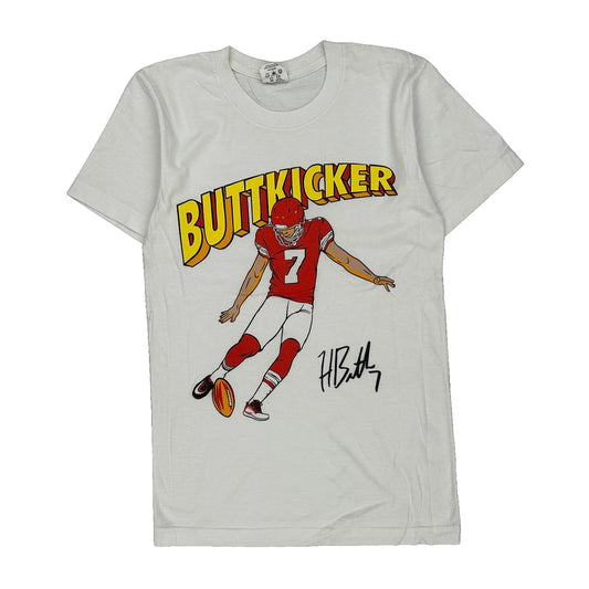 Buttkicker Charlie Hustle Single Stitch T-Shirt - XS Red Cotton