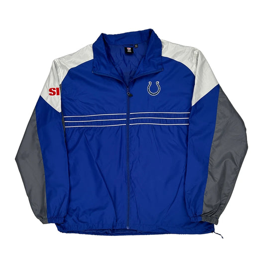 Indianapolis Colts Reebok Nfl Windbreaker - 2XL Blue Polyester