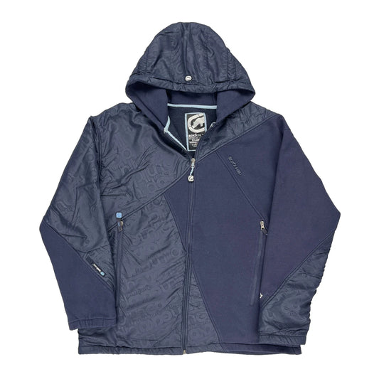 Ecko Unltd Graphic Fleece Jacket - XL Navy Cotton Blend