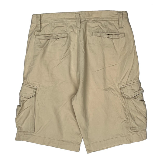 Nautica Cargo Shorts - 36W 9L Beige Cotton