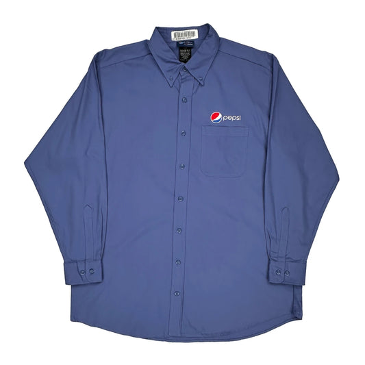 Pepsi Shirt - XL Blue Polyester Blend