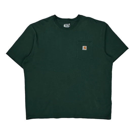 Loose Fit Carhartt T-Shirt - 2XL Green Cotton