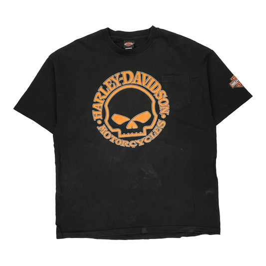 Fort Lauderdale Harley Davidson Graphic T-Shirt - 2XL Black Cotton