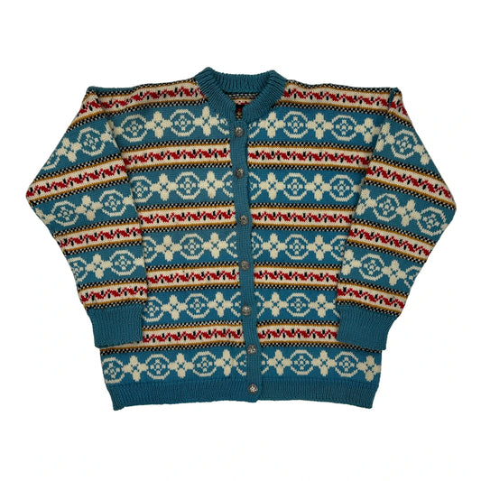 Unbranded Cardigan - XL Red Wool