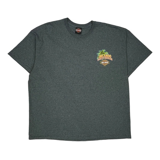 Orlando Harley Davidson Graphic T-Shirt - No Size Grey Cotton