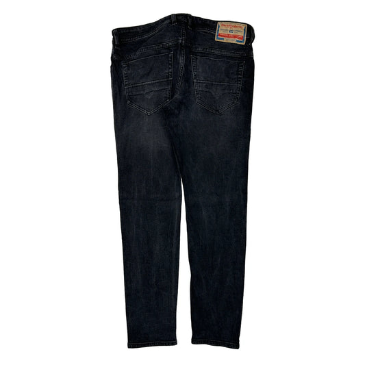 Diesel Slim Fit Jeans - 34W 30L Black Cotton