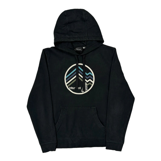 Vintage Marmot Hoodie - Medium Black Cotton