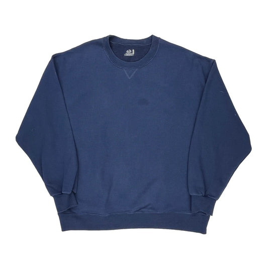 Fruit Of The Loom Sweatshirt - XL Navy Cotton