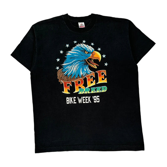 Bike Week '95 Fruit Of The Loom Graphic T-Shirt - XL Black Cotton
