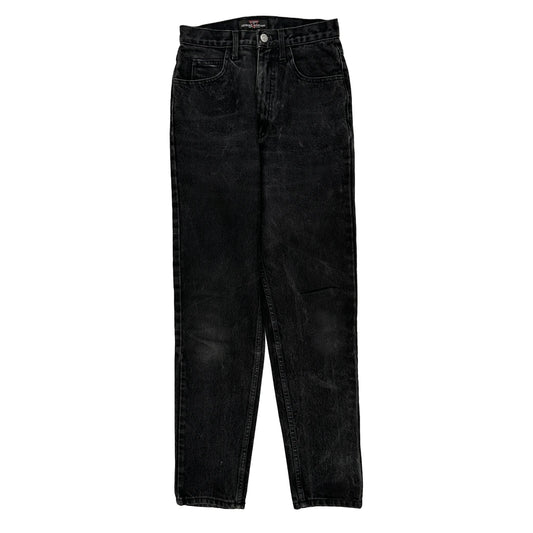 Made In USa Guess Jeans - 29W UK 10 Black Cotton