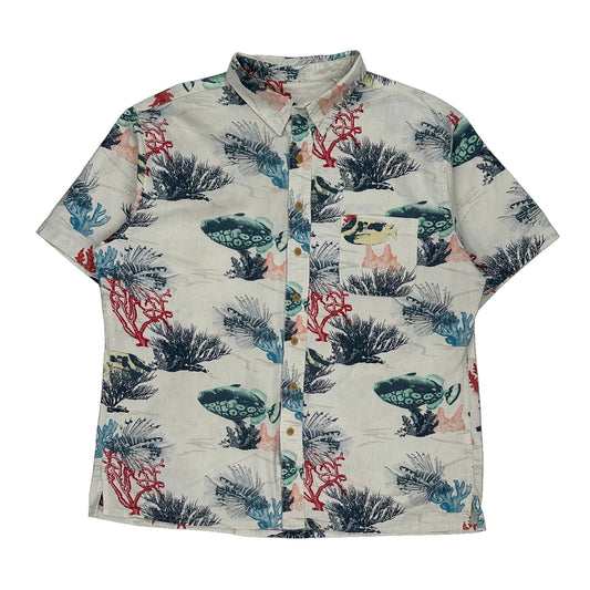 Croft & Barrow Hawaiian Shirt - XL Multicoloured Cotton
