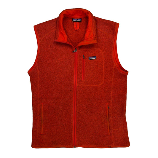 Patagonia Fleece Gilet - Medium Red Polyester