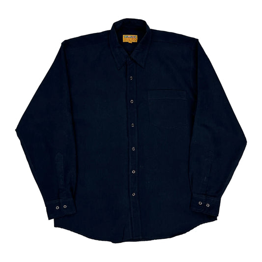 Micro Shirt - Medium Navy Cotton