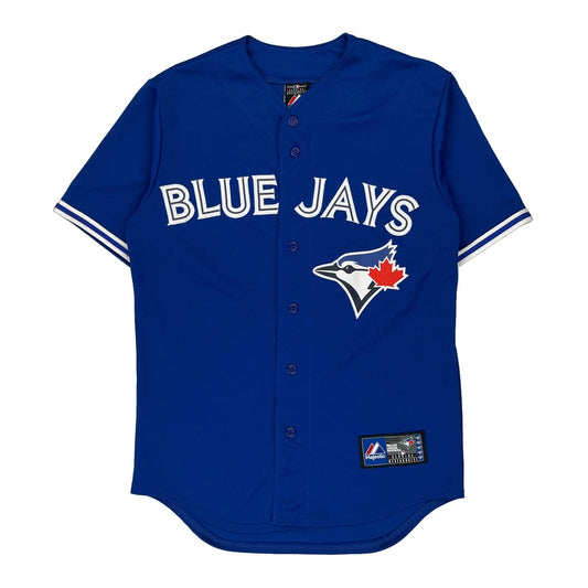 Blue Jays Majestic Mlb Jersey - Small Blue Polyester