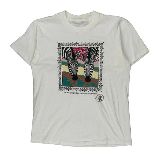 We All Drink From The Same Waterhole Unbranded T-Shirt - Medium Multicoloured Cotton