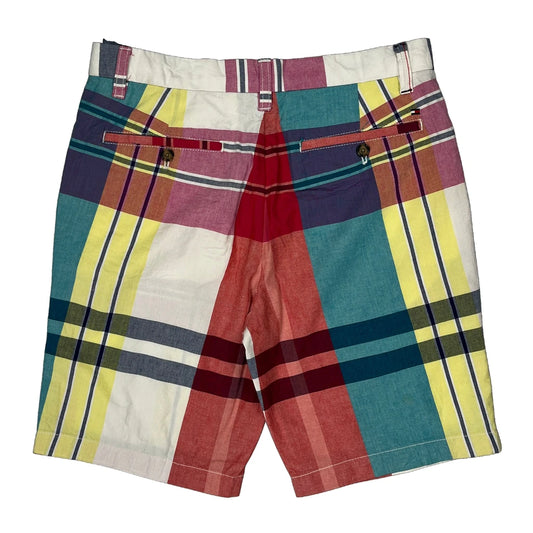 Vintage Tommy Hilfiger Checked Shorts - 32W 10L Multicoloured Cotton