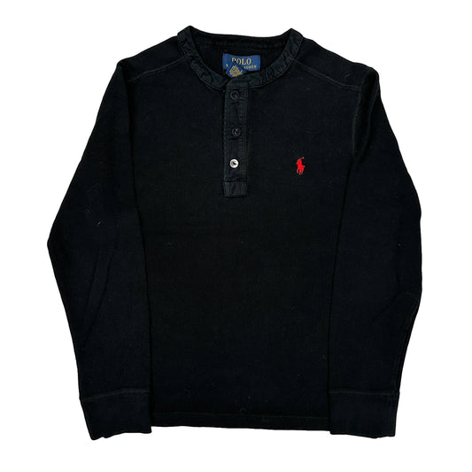 Age 10-12 Polo By Ralph Lauren Long Sleeve T-Shirt - Medium Black Cotton