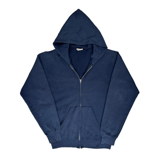 Vintage Wrangler Hoodie - No Size Navy Cotton Blend